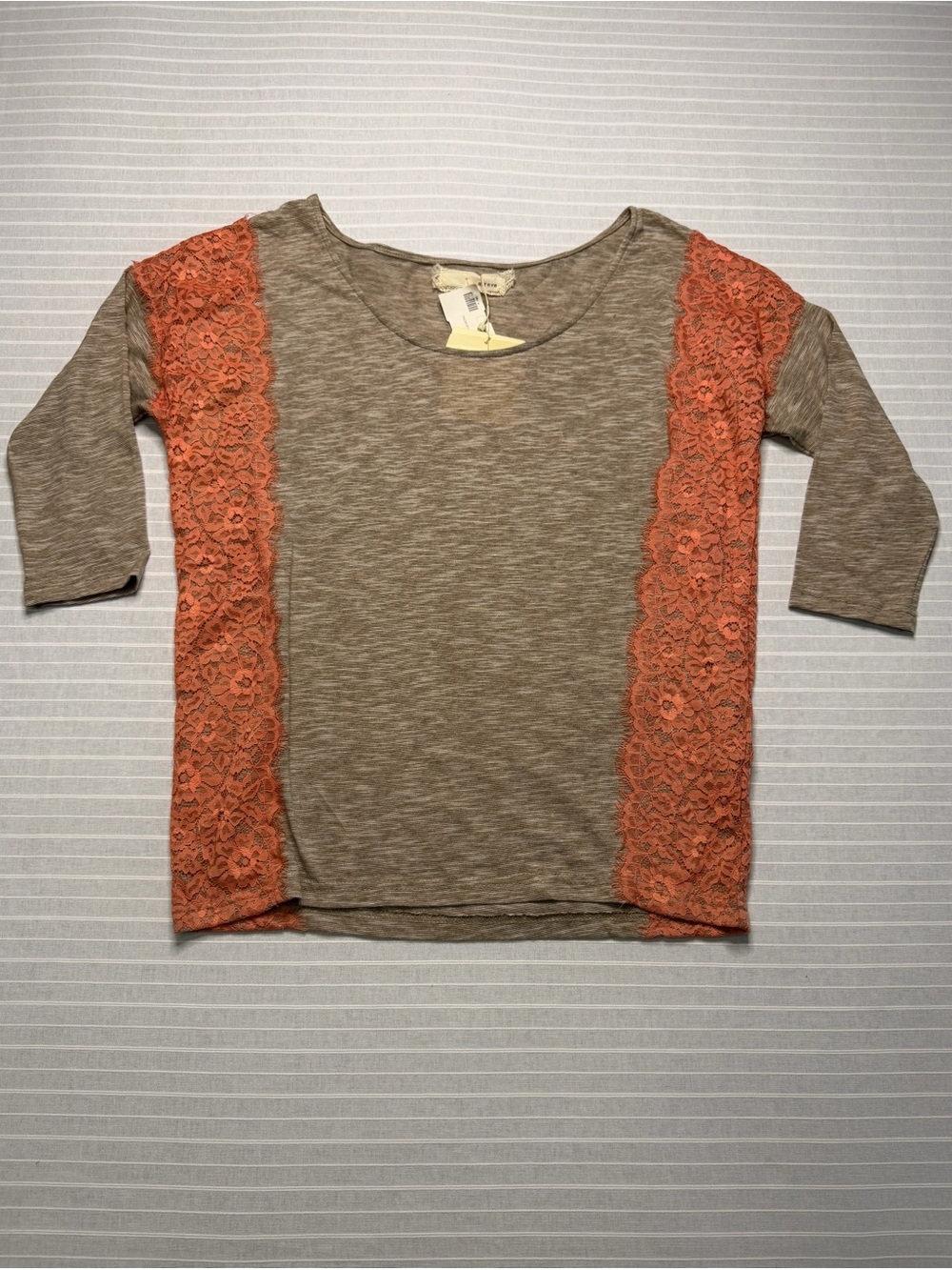 a’reve Lace Detail 3/4 Sleeve Top – Size Small – NWT
